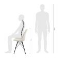 Kick Velvet Bucket Chair - Ivory - Ivory