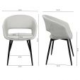 KICK DEAN Dining Chair - White