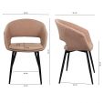 KICK DEAN Dining Chair - Pink