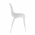 Set of 4 Kick garden chair Nero - White