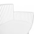 Set of 4 Kick Otis Garden Chair - White