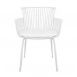 Set of 4 Kick Otis Garden Chair - White
