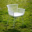 Set of 6 Kick Otis Garden Chair - White