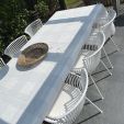 Set of 4 Kick Otis Garden Chair - White