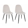 Set of 2 Kick Dining Chair Noor - Beige