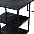 Kick desk Marble - Black