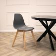 Kick dining chair Yuna - Dark Grey
