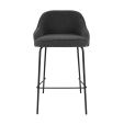 Kick Bar stool Sepp - Dark Grey