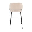 Kick Bar stool Sepp - Bouclé - Beige