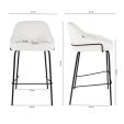 Kick Bar stool Sepp - White