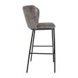 Kick bar stool Bo - Dark Grey