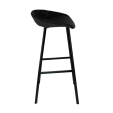 Kick Bar Stool Finn - 80cm - Black