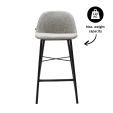 Kick Bar Stool Joel - Grey