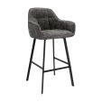 Kick Bar Stool Lynn - Dark Grey