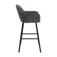 Kick Bar Stool Lynn - Dark Grey