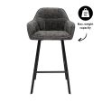 Kick Bar Stool Lynn - Dark Grey