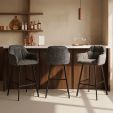 Kick Bar Stool Lynn - Dark Grey