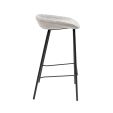 Kick Bar Stool Riga - 70cm - Grey