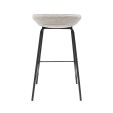 Kick Bar Stool Riga - 70cm - Grey