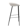 Kick Bar Stool Riga - 80cm - Grey