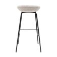Kick Bar Stool Riga - 80cm - Grey