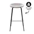 Kick Bar Stool Riga - 80cm - Grey