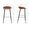 Kick Bar Stool Riga - 80cm - Terra
