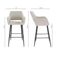 Kick Bar Stool Yoni - Champagne