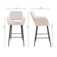 Kick Bar Stool Youri - Champagne