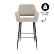 Kick Bar Stool Youri - Taupe