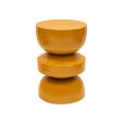 Kick side table Esra - Ochre yellow