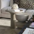 Kick side table Jon - Ochre yellow