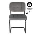 KICK IVY Tubular Frame Chair - Grey