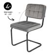 KICK IVY Tubular Frame Chair - Grey