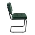 KICK IVY Tubular Frame Chair - Dark Green