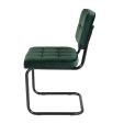 KICK IVY Tubular Frame Chair - Dark Green