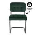 KICK IVY Tubular Frame Chair - Dark Green