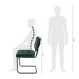 KICK IVY Tubular Frame Chair - Dark Green