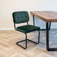 KICK IVY Tubular Frame Chair - Dark Green