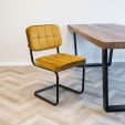 KICK IVY Tubular Frame Chair - Gold