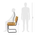 KICK IVY Tubular Frame Chair - Gold