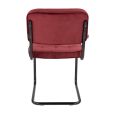 KICK IVY Tubular Frame Chair - Red