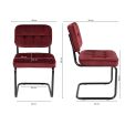 KICK IVY Tubular Frame Chair - Red