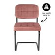 KICK IVY Tubular Frame Chair - Pink