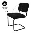 Kick Yves Tubular Frame Chair - Black