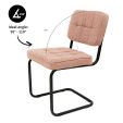 Kick Yves Tubular Frame Chair - Pink