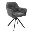 Kick swivel chair Luc - Dark Grey