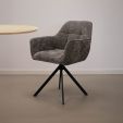 Kick swivel chair Luc - Dark Grey