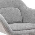 Kick swivel armchair Lux - Grey