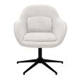 Kick swivel armchair Lux - Champagne